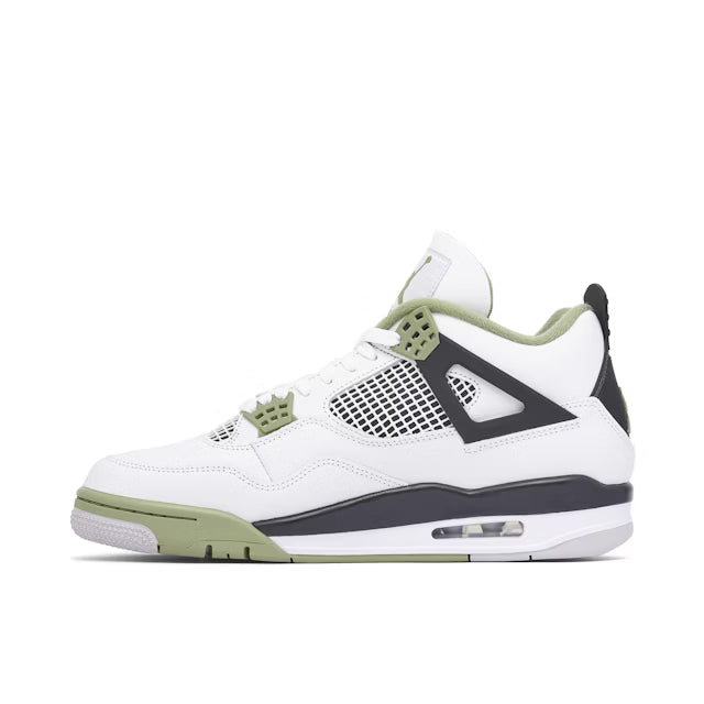 Air Jordan 4 Retro WMNS AQ9129-103 White Oil Green 42