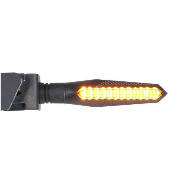 Clignotants LED séquentiels CHAFT STIFLER universels gris orange IN1143