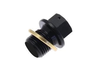 Bouchon de vidange Tecnium M12x1,5x13 alu noir non aimanté