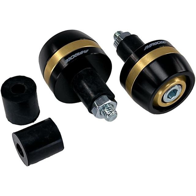 Embouts guidon MAXXE Alu 002 noir/or MEDGA002-O