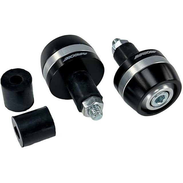 Embouts guidon MAXXE Alu 002 noir/titane MEDGA002-T