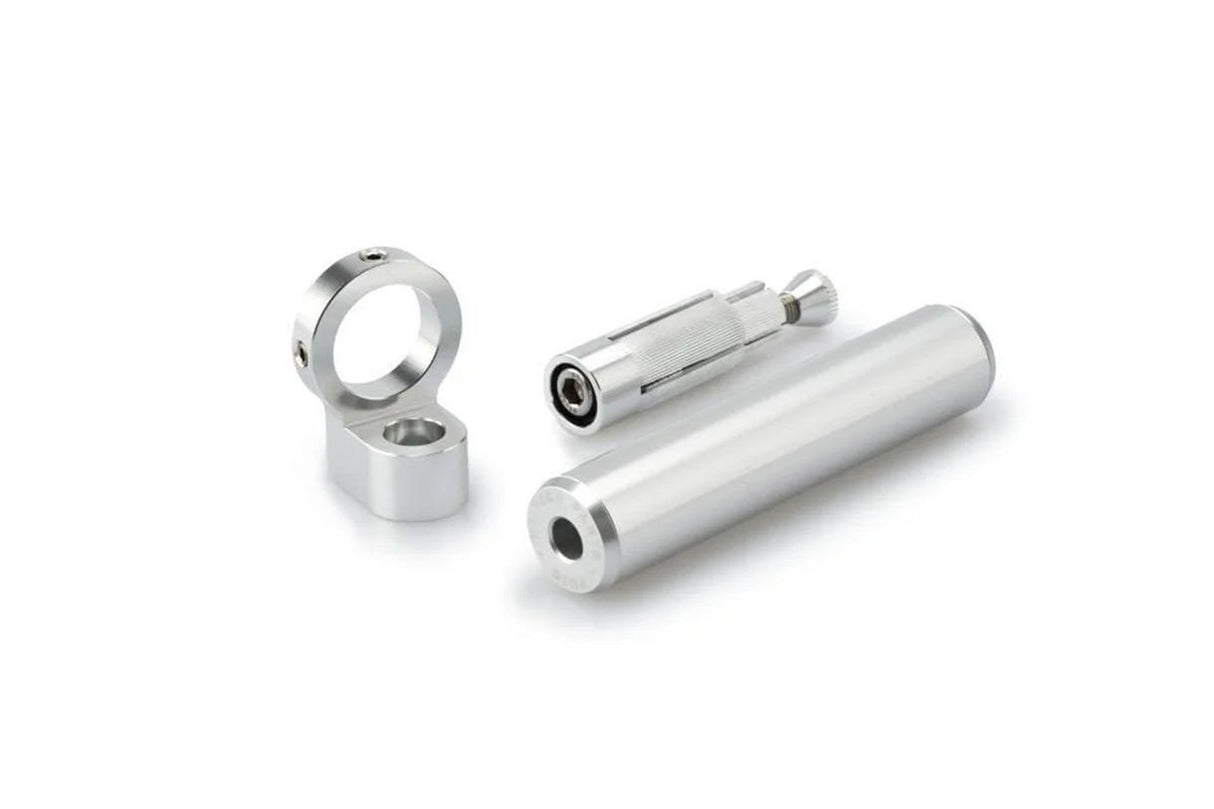 Puig 3756P silberne Gabelkronenstütze mit Handyhalterung