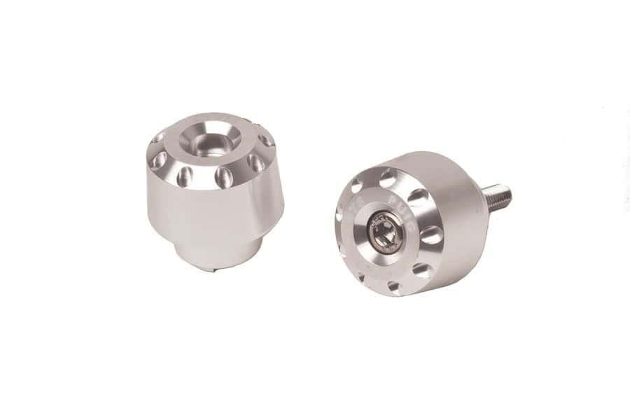 Embouts de guidon courts Puig 8504P argent Suzuki Yamaha