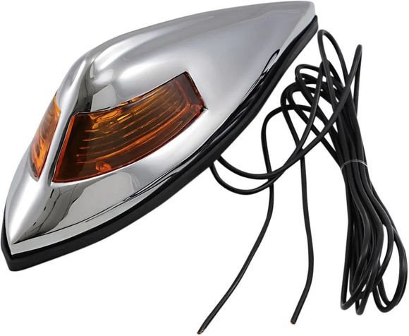 Nostalgia 12V Chrom Amber Front Fender Light DS280180