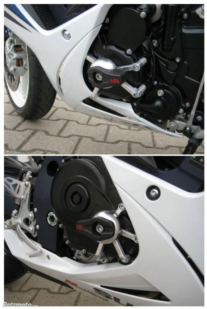 Crash pads LSL Suzuki GSX-R 600 750 2011 2012 avec platines