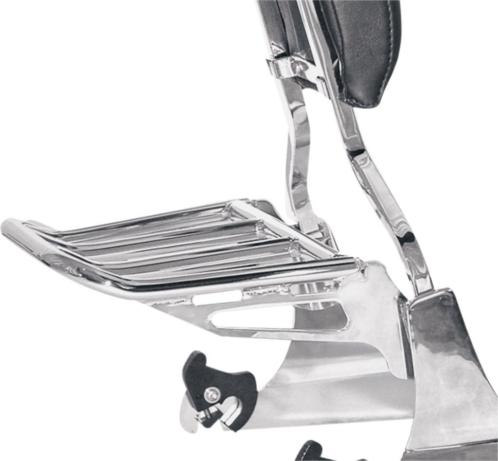 1510-0096 Motherwell 2-Sitzer-Gepäckträger aus Chrom mit Rückenlehne für Harley-Davidson
