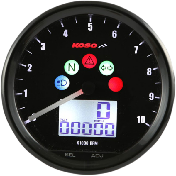 Compteur Multifonctions BA058100 KOSO TNT-02 D64 Noir