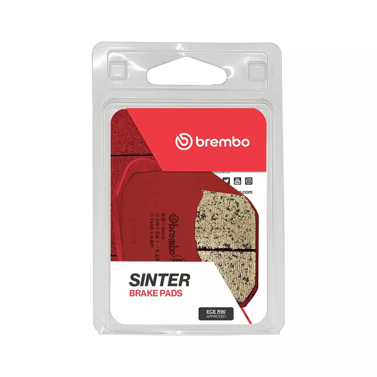 Plaquettes de Frein Arrière BREMBO 07HD14SP Métal Fritté Road