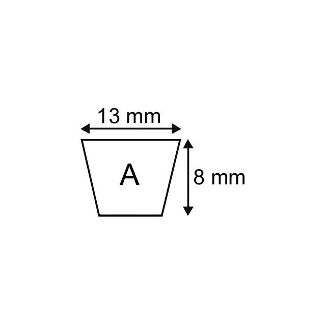 Courroie trapézoïdale A98 13 x 2500 Li Mitsuboshi
