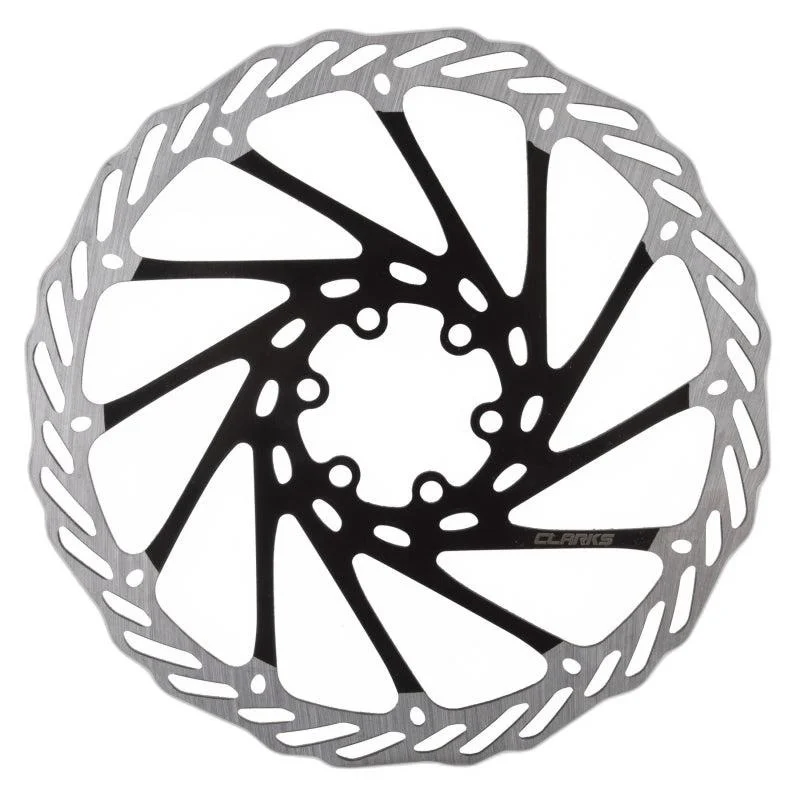 Disque de frein Clarks CL-180 180mm 6 trous Argent/Noir VTT Neuf