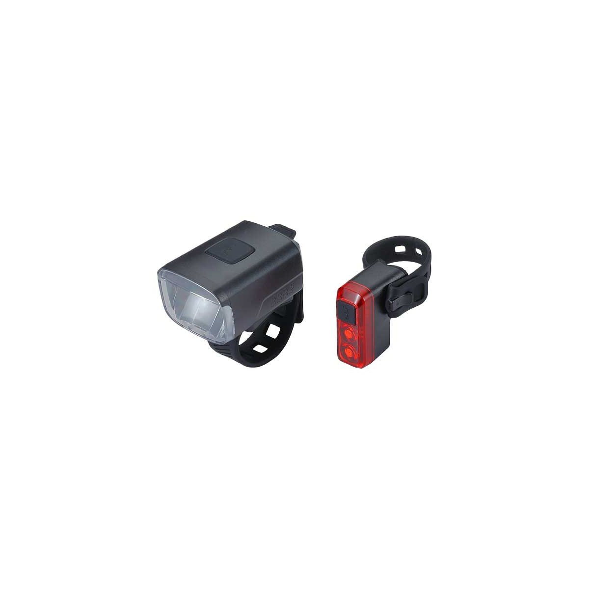 BBB Fahrradbeleuchtungs-Set Stud Combo vorne Stud 33 + hinten Salute USB-C Neu