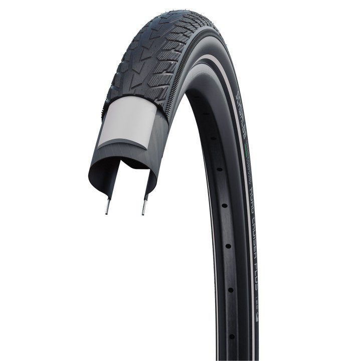 Pneu Schwalbe Road Cruiser Plus 24x1.75" PunctureGuard Green Compound réfléchissant Neuf