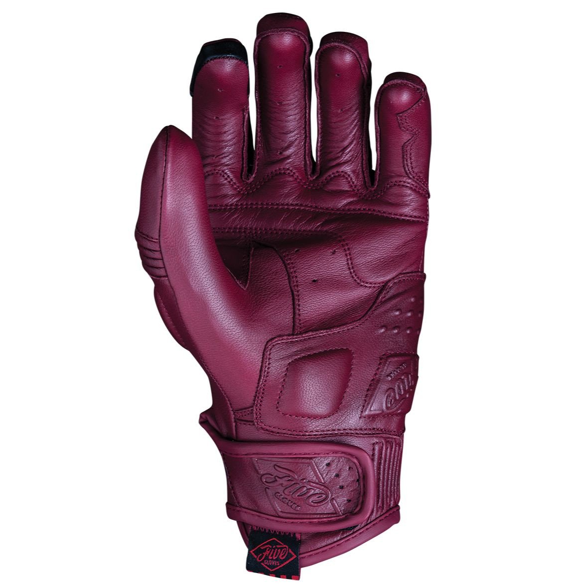 Five Kansas Woman Handschuhe XS – Retro-Ziegenleder – CE EN13594 NV1 – Rot – Übergangssaison – Neu