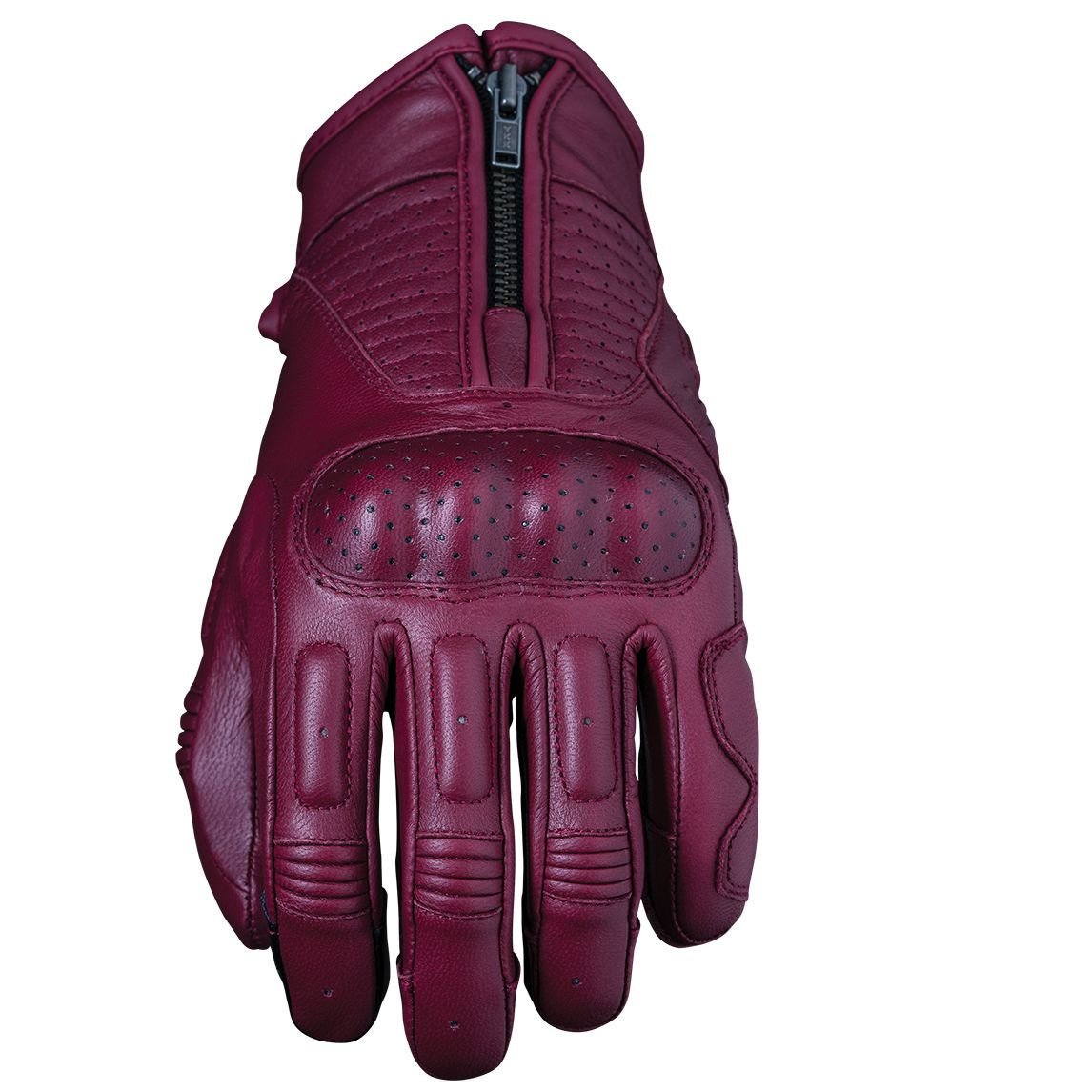 Five Kansas Woman Handschuhe XS – Retro-Ziegenleder – CE EN13594 NV1 – Rot – Übergangssaison – Neu