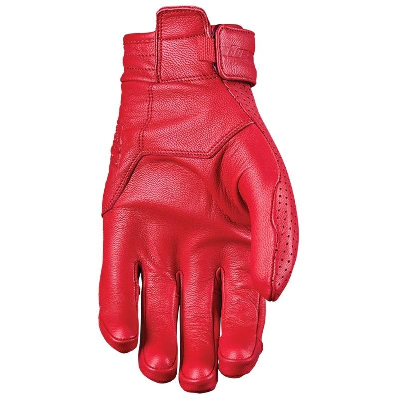 Five Mustang Evo Damen Handschuhe S – Ziegenleder Sommer – CE EN13594 NV1 – Rot/Schwarz – Neu