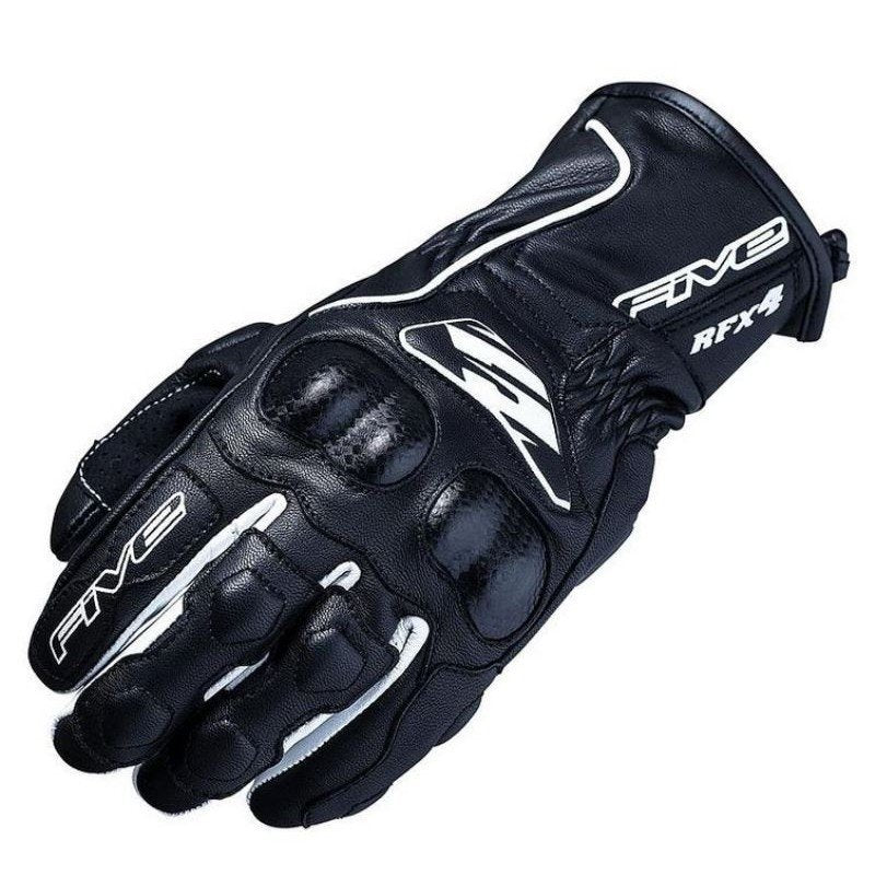 Motorradhandschuhe Damen Five RFX4 Lady S Racing Leder CE Carbon Knöchel Schwarz/Weiß Neu