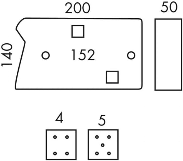 Cabochon feu remorque RADEX 6400 droit – Réf. 5141/5163 – Neuf