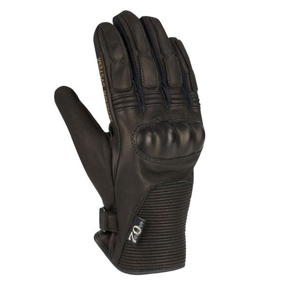 Segura Swan Motorradhandschuhe für Herren, Größe 2XL, Mid-Season, Ziegenleder, wasserdichte Membran, CE, Schwarz, Neu