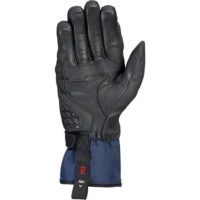 Ixon MS Loki Motorradhandschuhe für Herren 2XL Sommer Ziegenleder Ripstop Dexfil Membran Slider CE Schwarz/Grau/Blau Neu