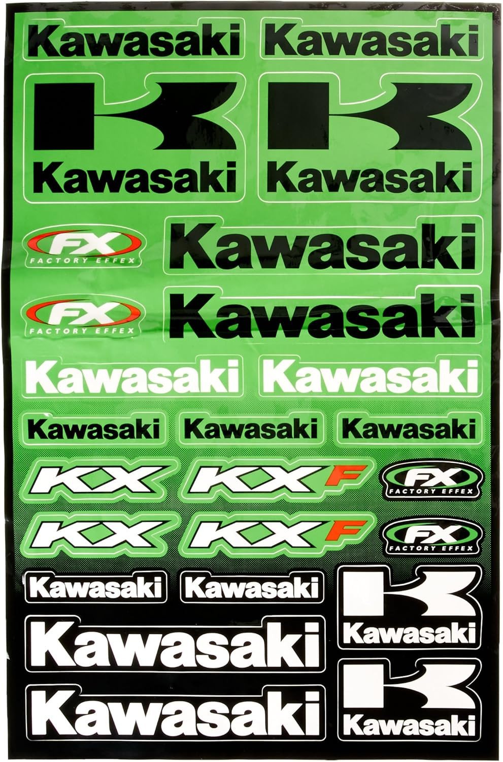 Kit autocollants universels Factory Effex 09-68130 Kawasaki vinyl