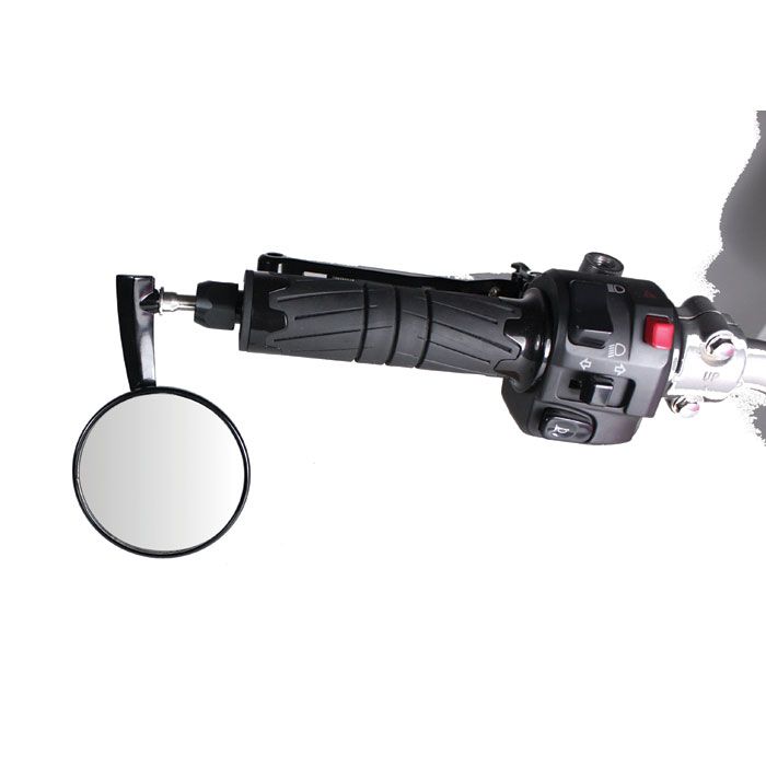 Retrovisor de moto CHAFT Trendy, extremo izquierdo del manillar, negro mate – Ref. IN407