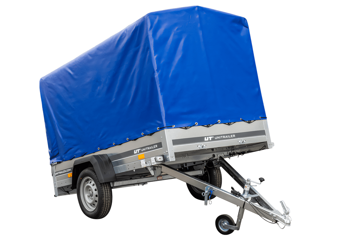 Bâche haute remorque 236 x 125 x H110 cm bleue PVC