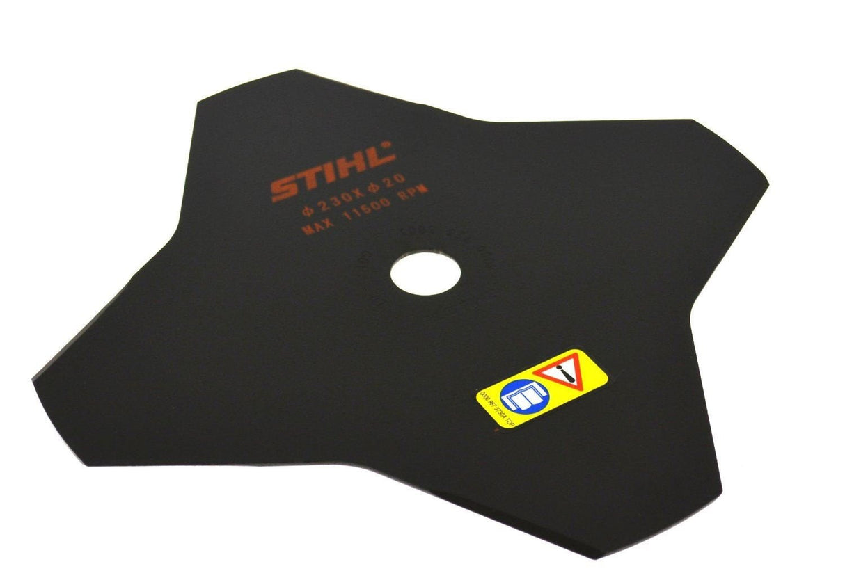Couteau à herbe STIHL 4 dents acier 230 mm alésage 20 mm NEUF