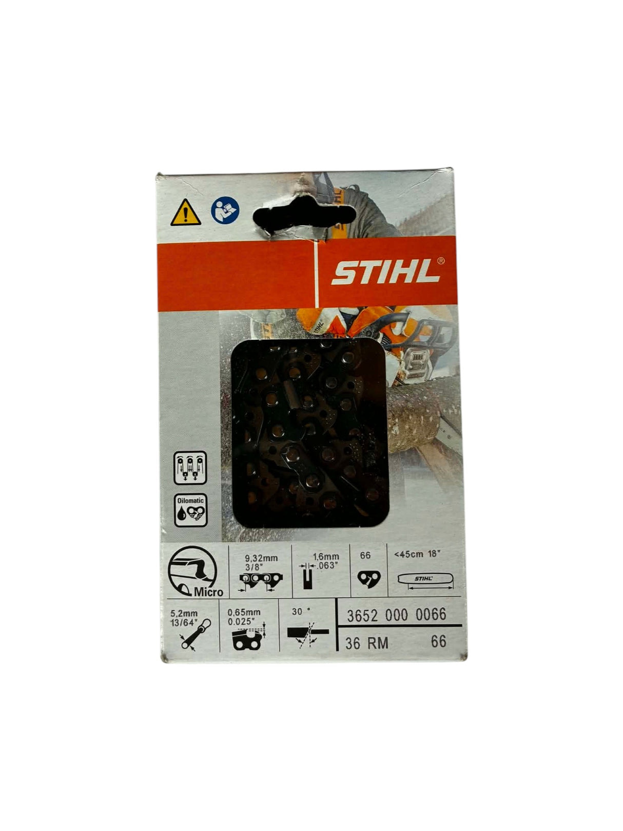 Chaîne STIHL Rapid Micro RM 3/8" 1,6 mm 66 maillons 36520000066