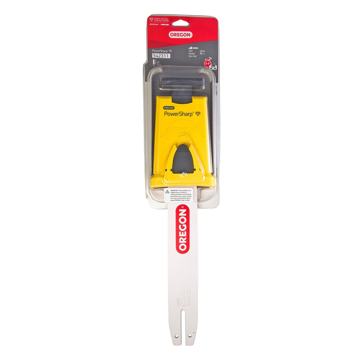 Guide tronçonneuse Oregon PowerSharp 35 cm 3/8 LP 1.3 – Réf 542311
