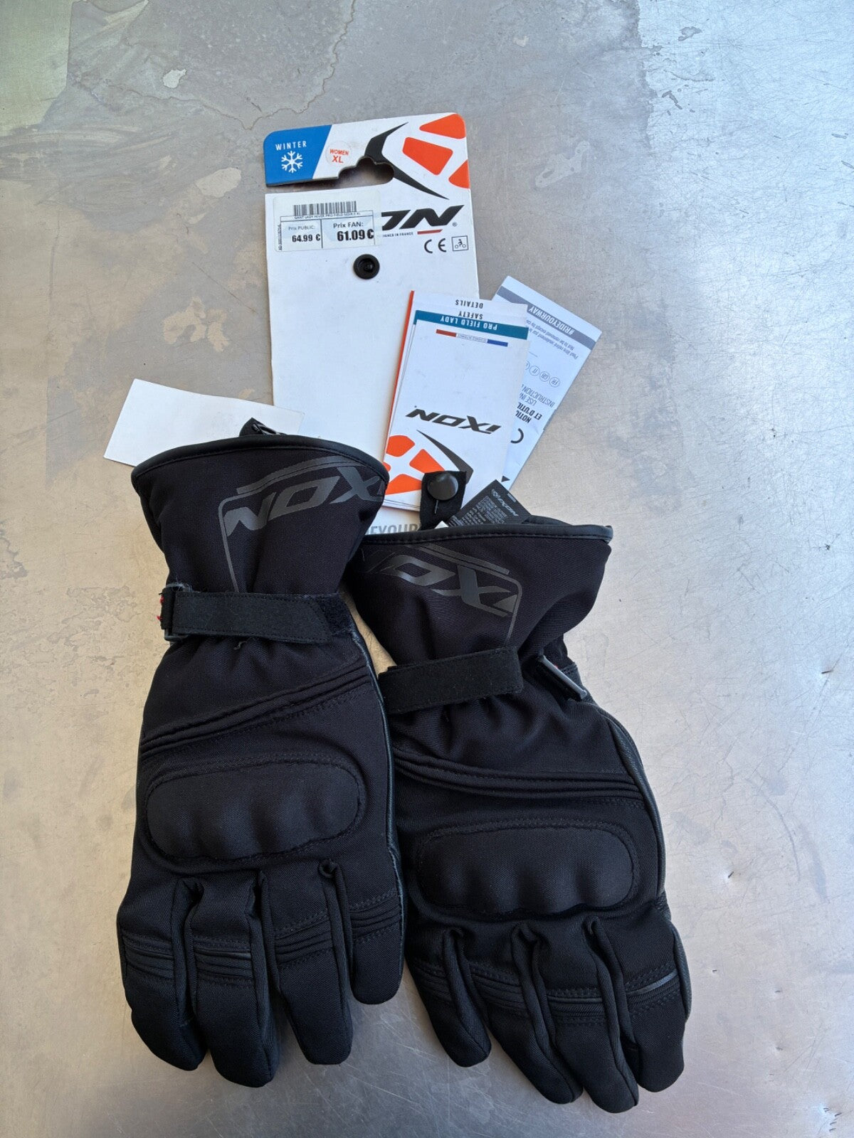 Gants moto hiver IXON Pro Field Lady femme – Taille XL – Jamais servi