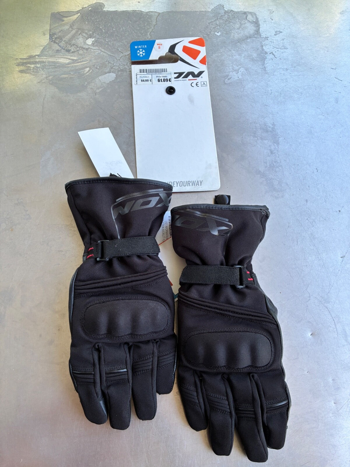 Gants moto hiver homme Ixon Pro Field noirs – Taille S – Jamais servis
