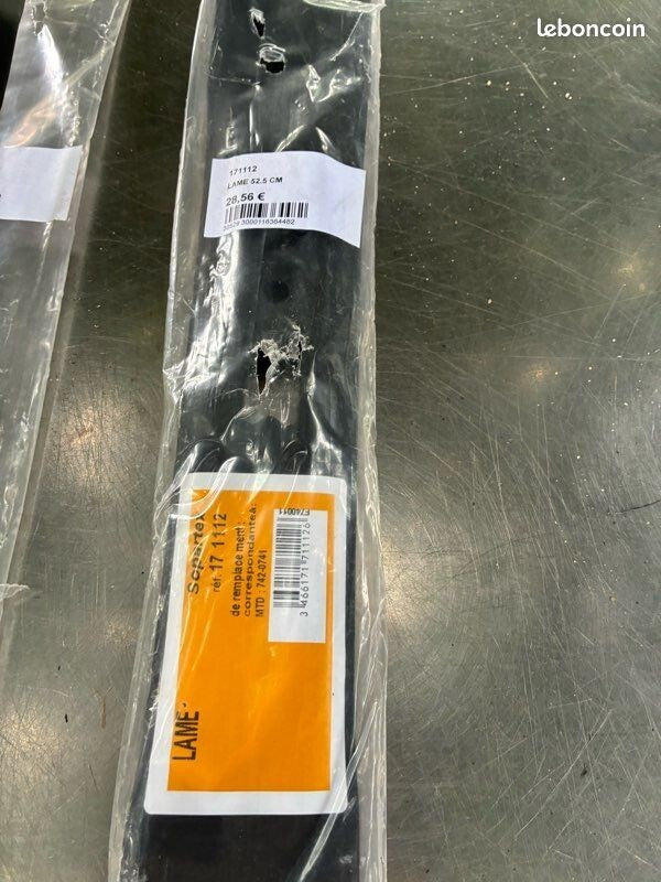 3x Lames mulching 533 mm pour tondeuse MTD – Réf. 742-0741 – Neuves