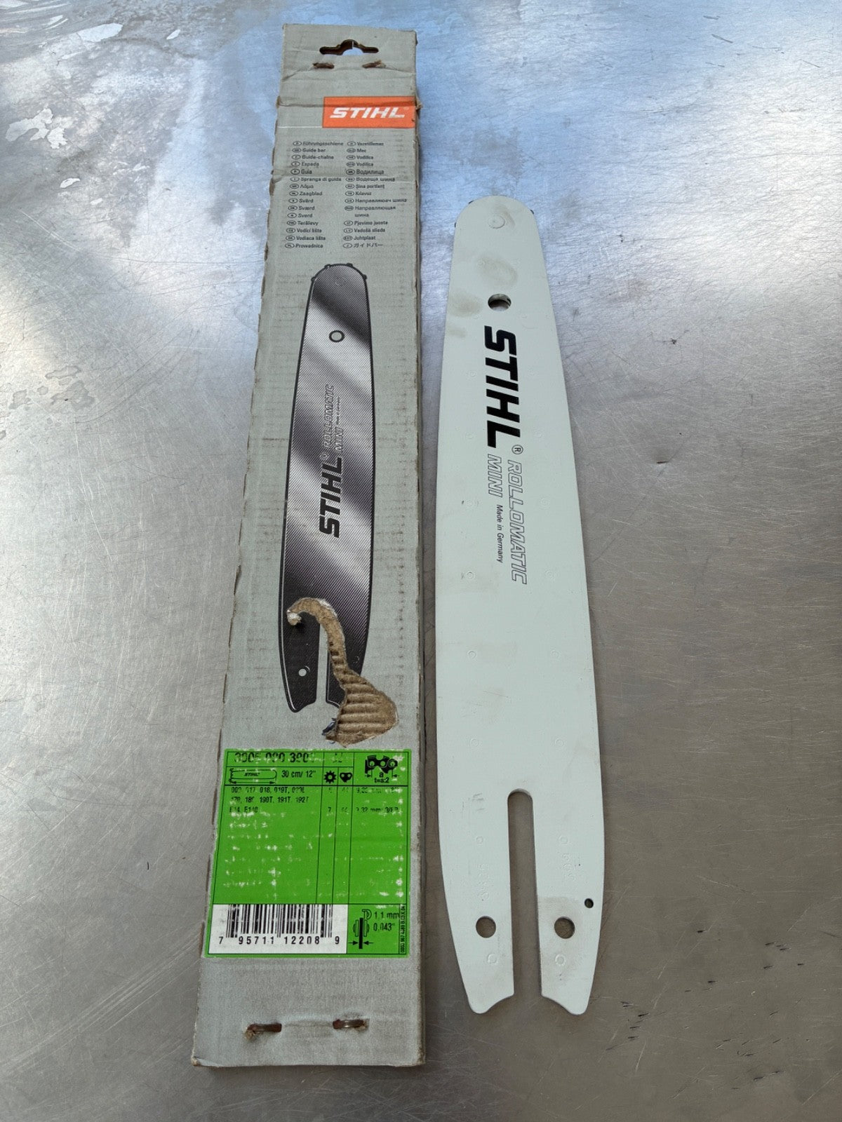 Guide chaîne STIHL Rollomatic E Mini 30 cm – 3/8" P – 1.1 mm – 30050003905