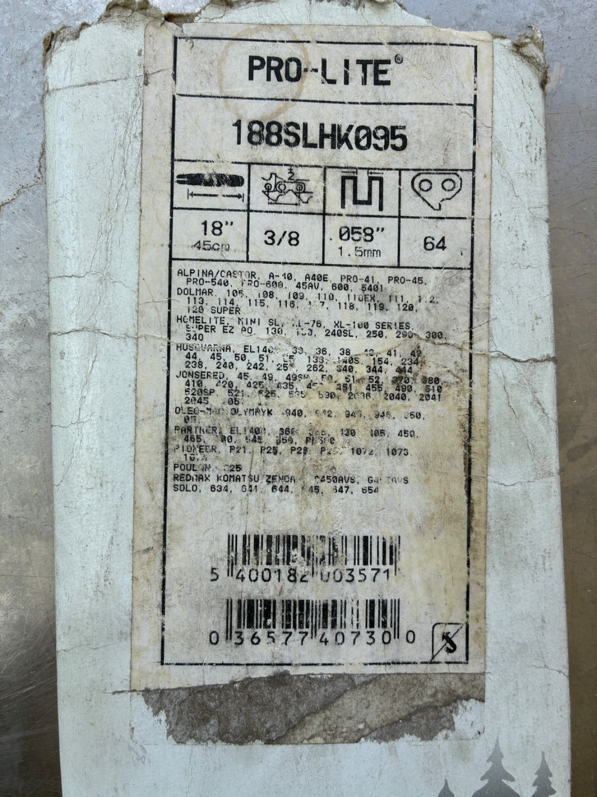 Guide chaîne OREGON 60 cm 3/8" 1.5 mm – Power Match 248RNDD009 – 84 maillons