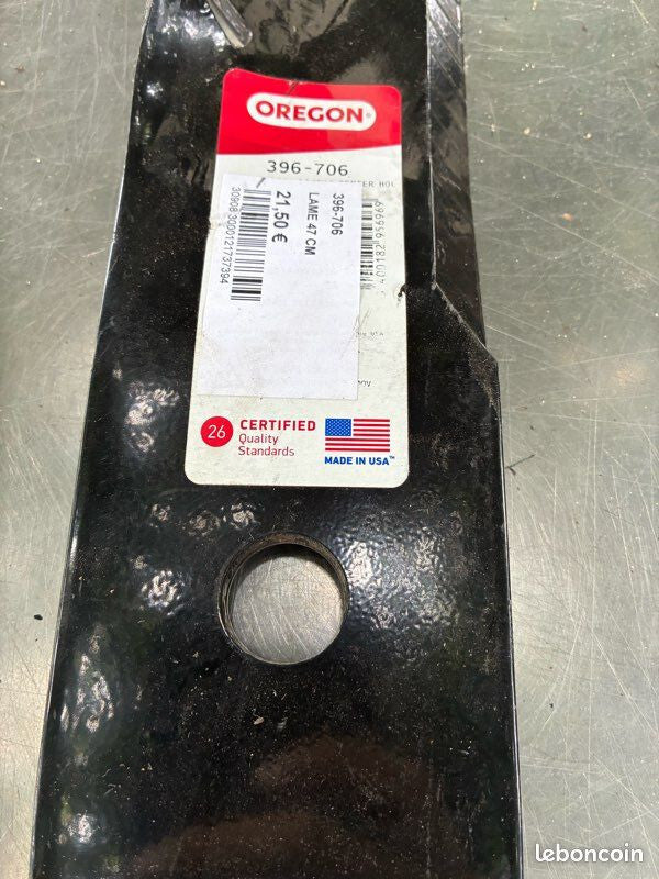 2x Lame renforcée 47,3 cm Oregon Gator G6 396-796 – Pour Kubota – Neuve