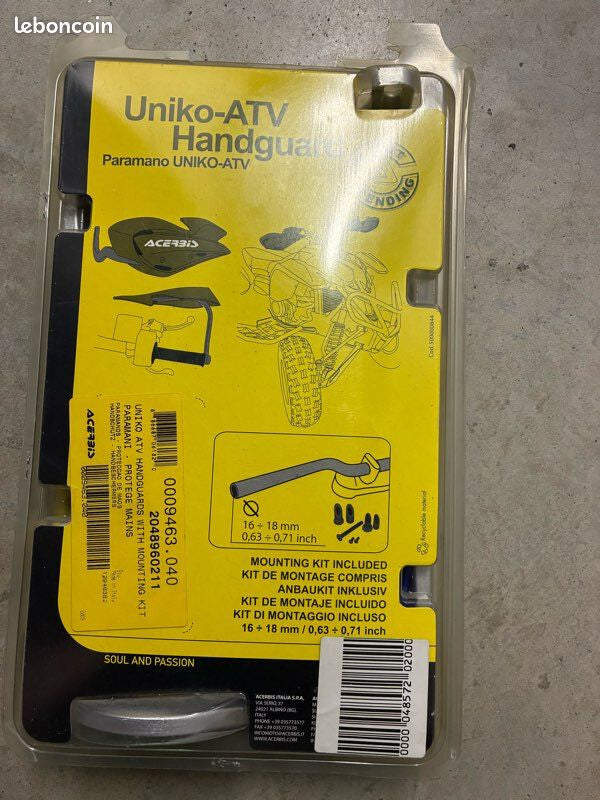 Protège-mains Acerbis Uniko-ATV quad – Neuf avec kit montage réf. 0009463.040