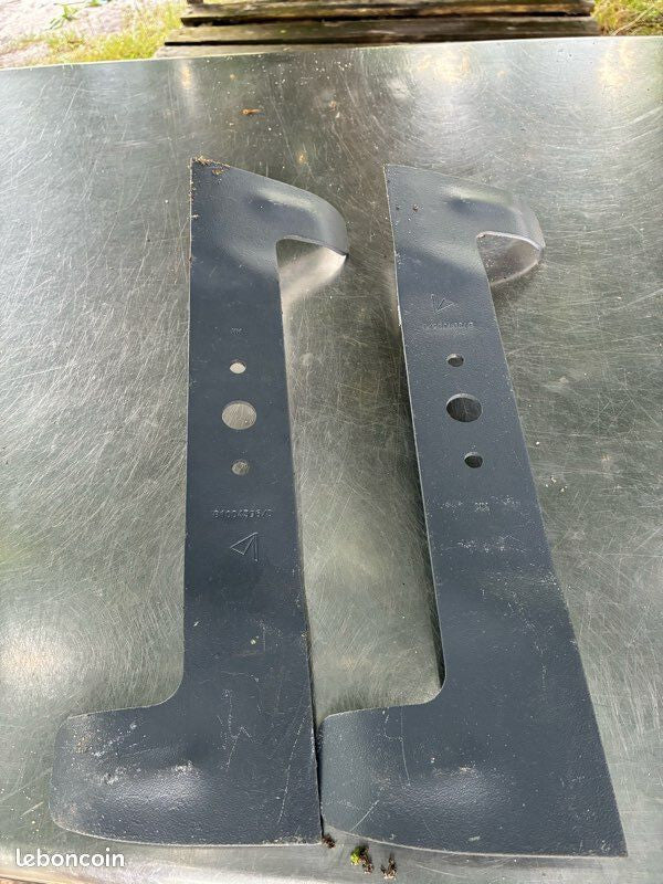 2 x Lame 410 mm tondeuse GGP / Castelgarden / Stiga / Honda – Neuve