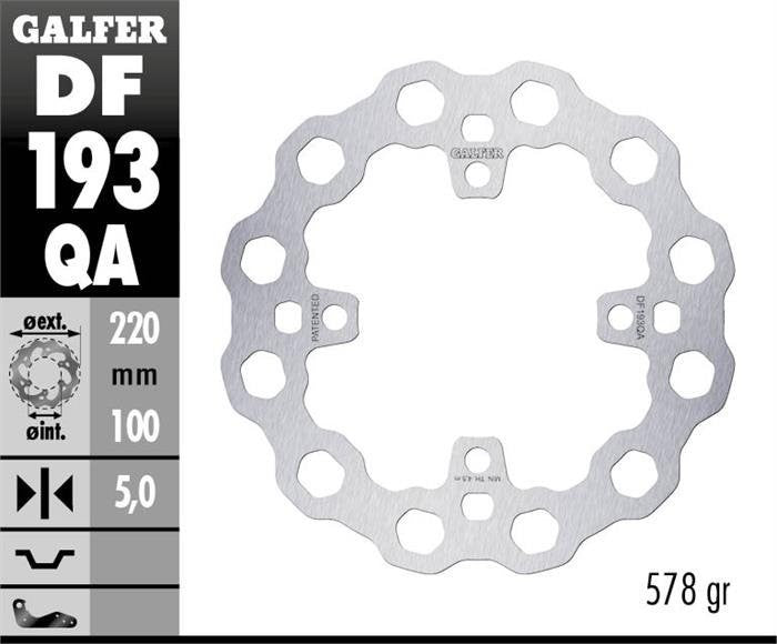 Disque de frein Galfer Cubiq Q DF193QA – Kawasaki ZX-6R / Z650 / Ninja 650