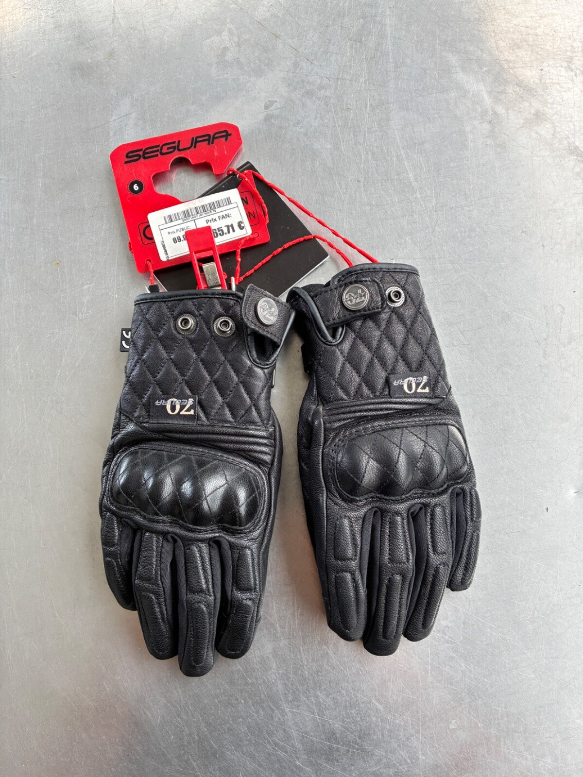 Gants moto été SEGURA LADY JAY – Taille 6 – Jamais servis – Noir
