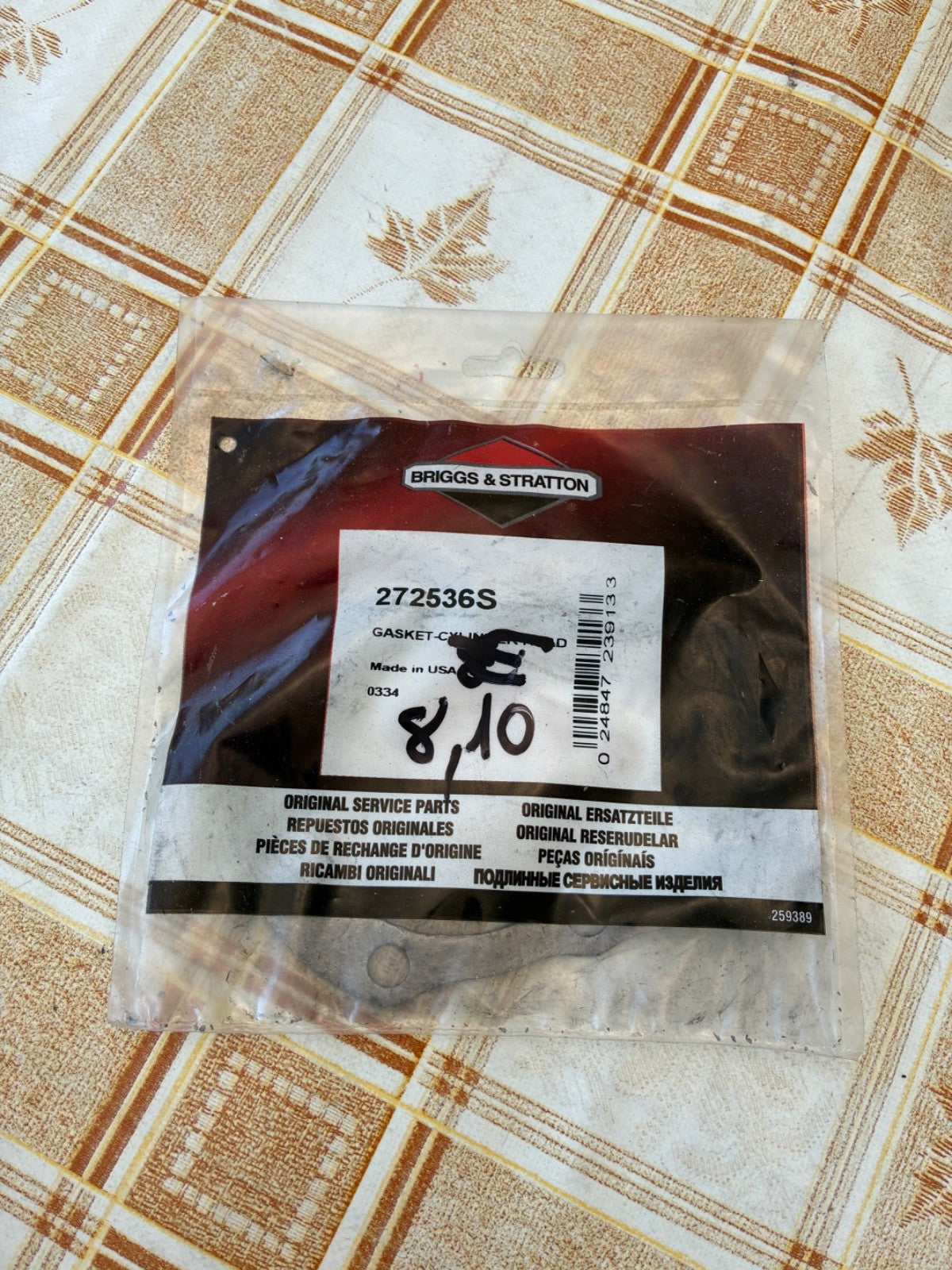 Joint culasse Briggs 271868 – Twin Cylinder 400400 à 461777 – Origine