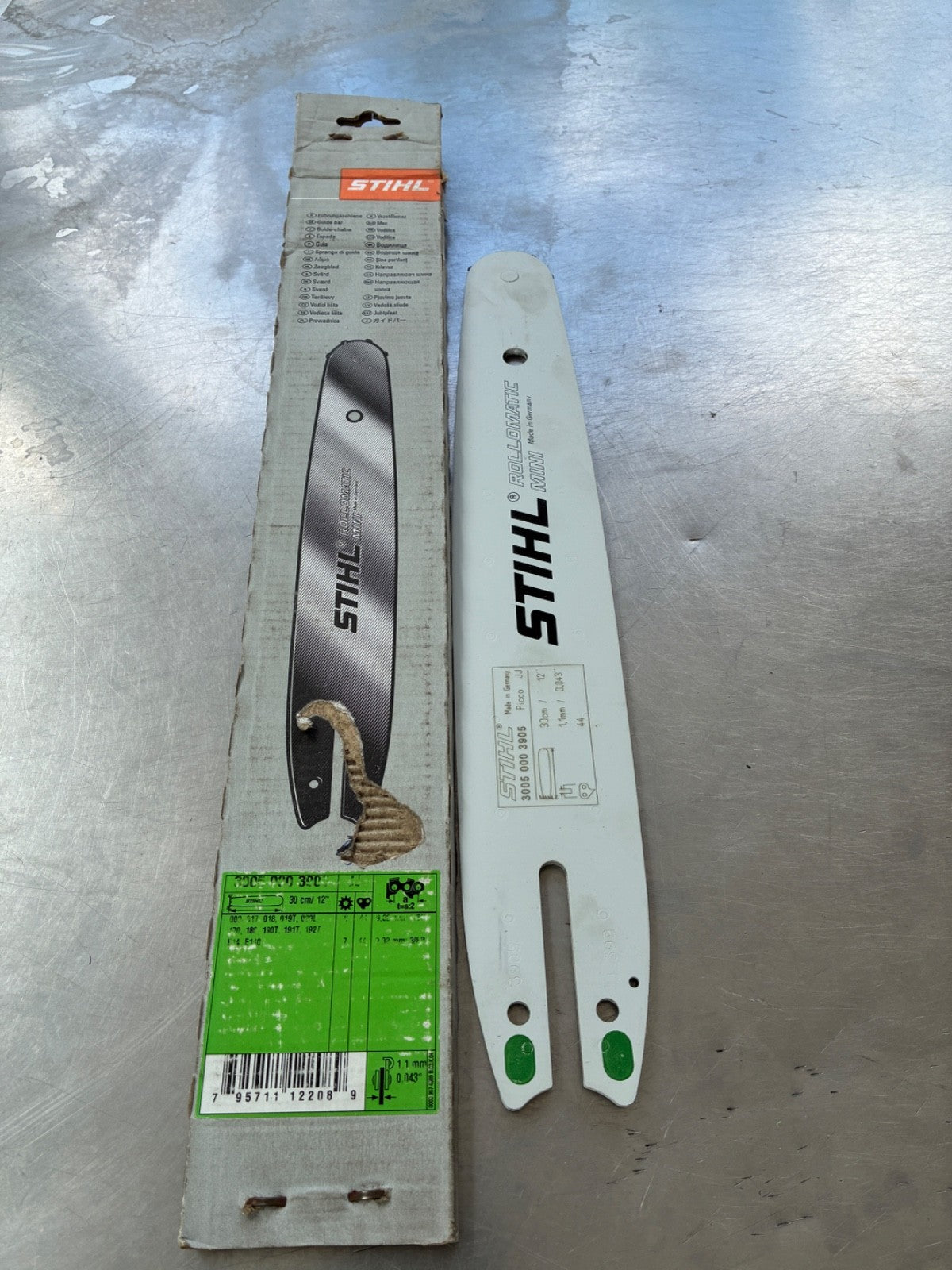 Guide chaîne STIHL Rollomatic E Mini 30 cm – 3/8" P – 1.1 mm – 30050003905