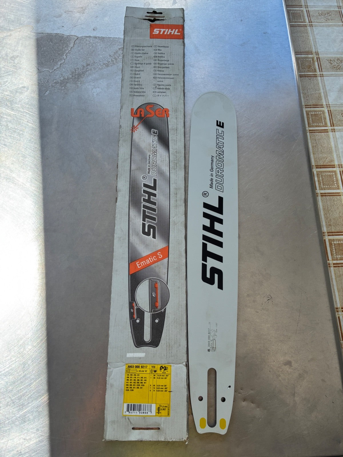 Guide chaîne STIHL 45 cm 1.6 mm Duromatic E – 3003 000 9217 3/8" .325 .404
