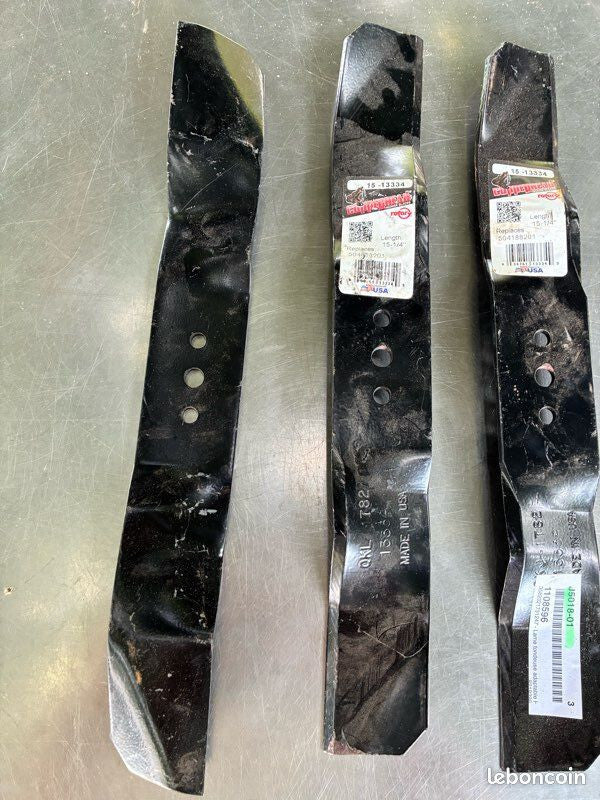3 x Lame 389 mm adaptable Husqvarna / Jonsered 103 cm – Jamais servie