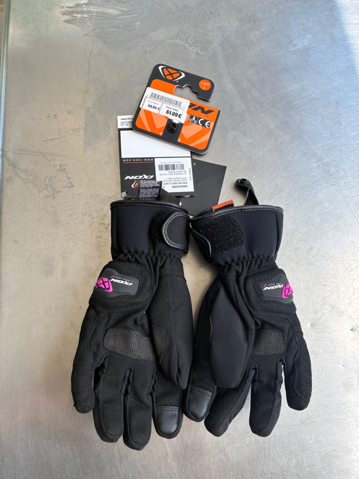 Gants moto femme Ixon Pro Russel 2 Lady hiver – Taille L – Jamais servi