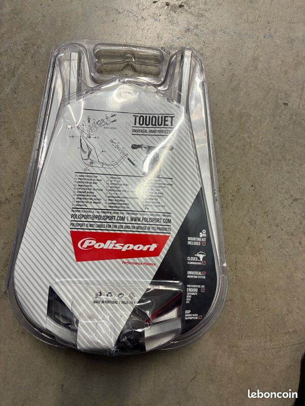 Protège-mains Polisport Touquet rouge – Neufs avec kit de montage complet