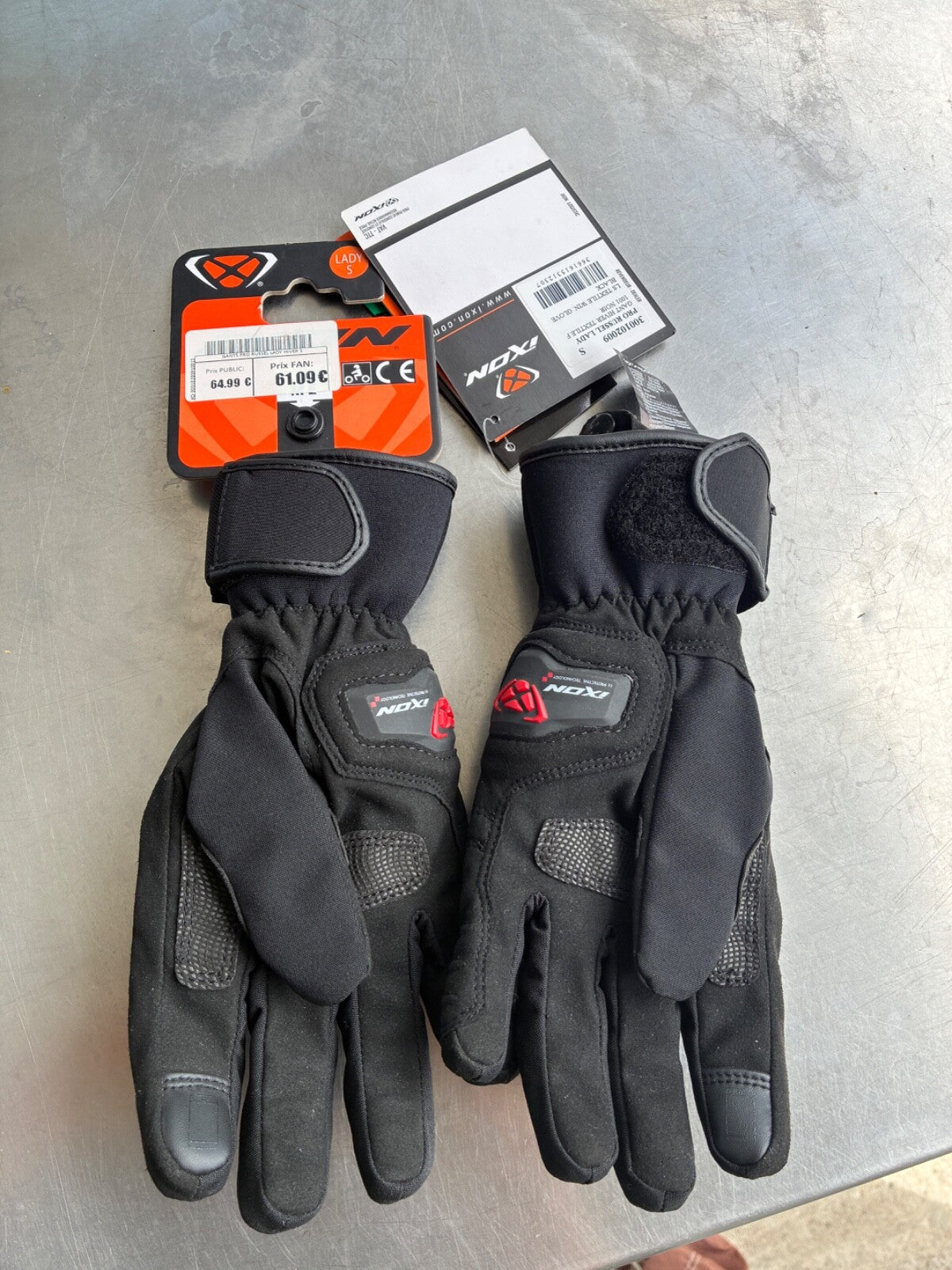 Gants moto femme Ixon Pro Russel Lady hiver – Taille S – Jamais servi