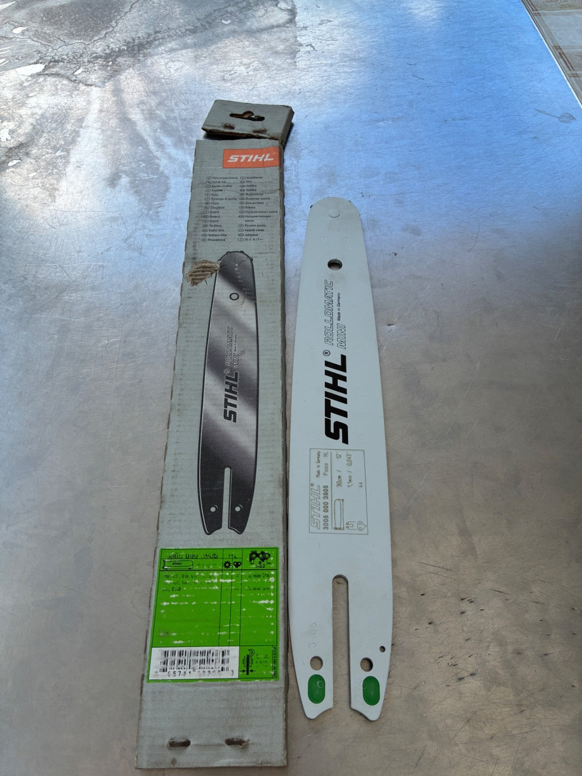 Guide chaîne STIHL 30 cm 3/8" LP 1.1 mm – Rollomatic E Mini 3005 000 3905