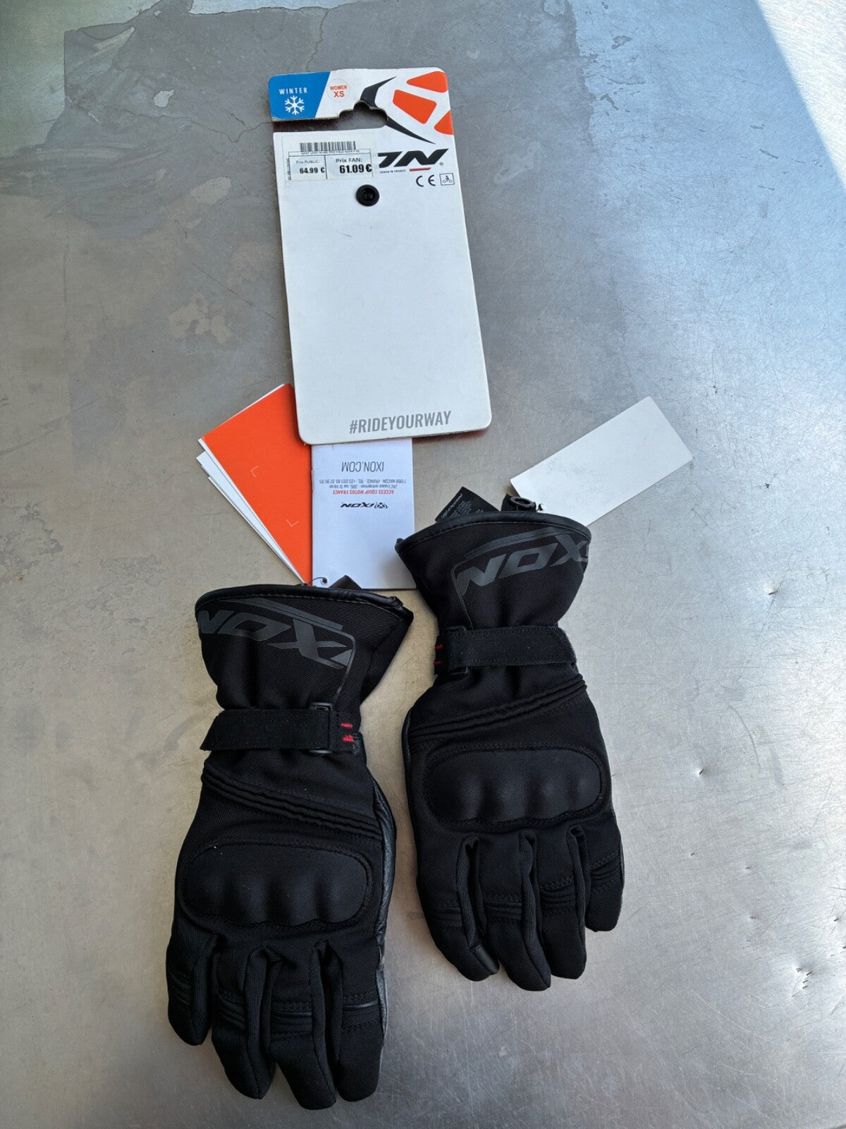Gants moto hiver IXON Pro Field Lady – Taille XS femme – Jamais servis