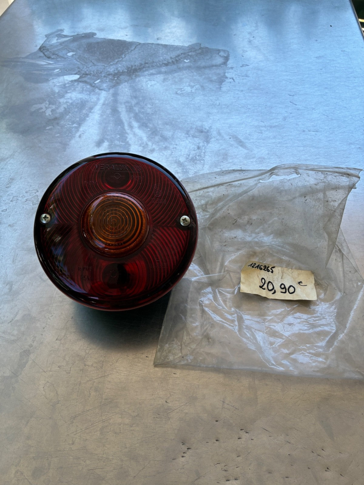 Cabochon de feu arrière rond 140 mm – Adaptable