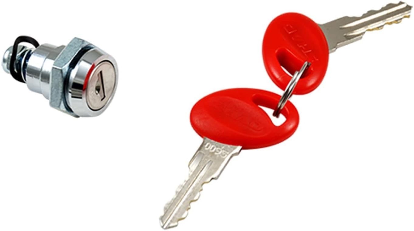 Barillet à clé Shad 201722R – Neuf – Sécurité renforcée – Blanc/Noir